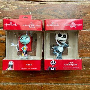 Hallmark Nightmare Before Christmas Jack & Sally 25 Year Ornament Holiday NIB
